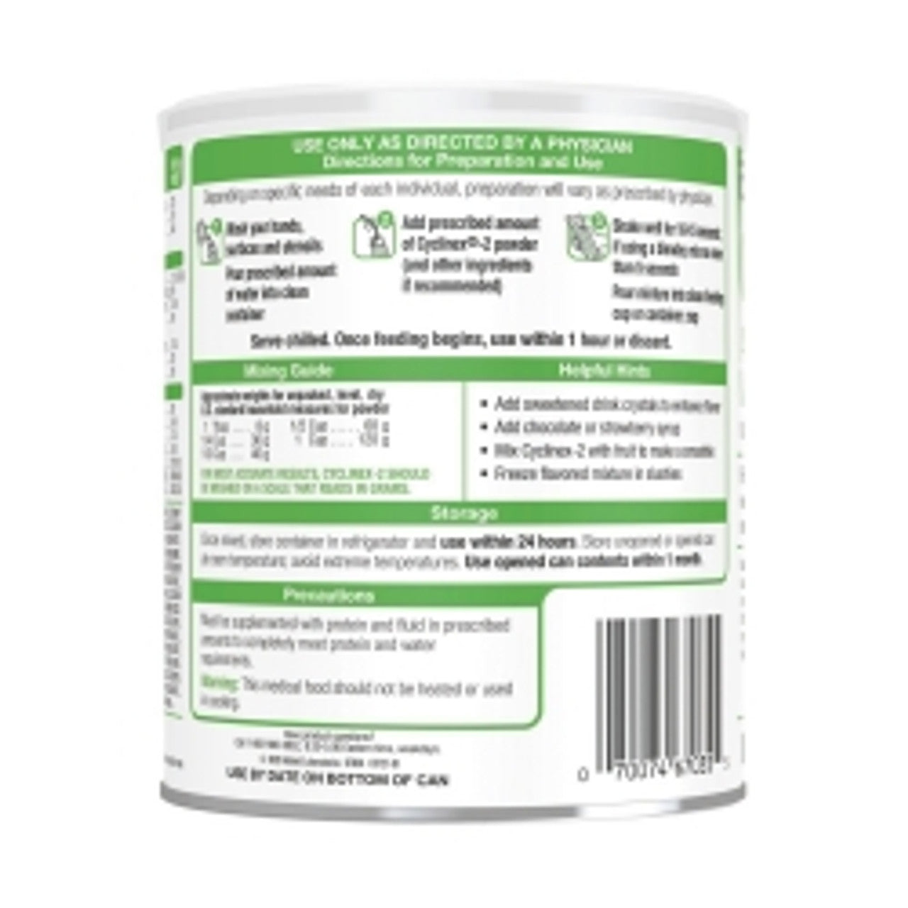 Oral Supplement Cyclinex®-2 Unflavored Powder 14.1 oz. Can (M-1178103)