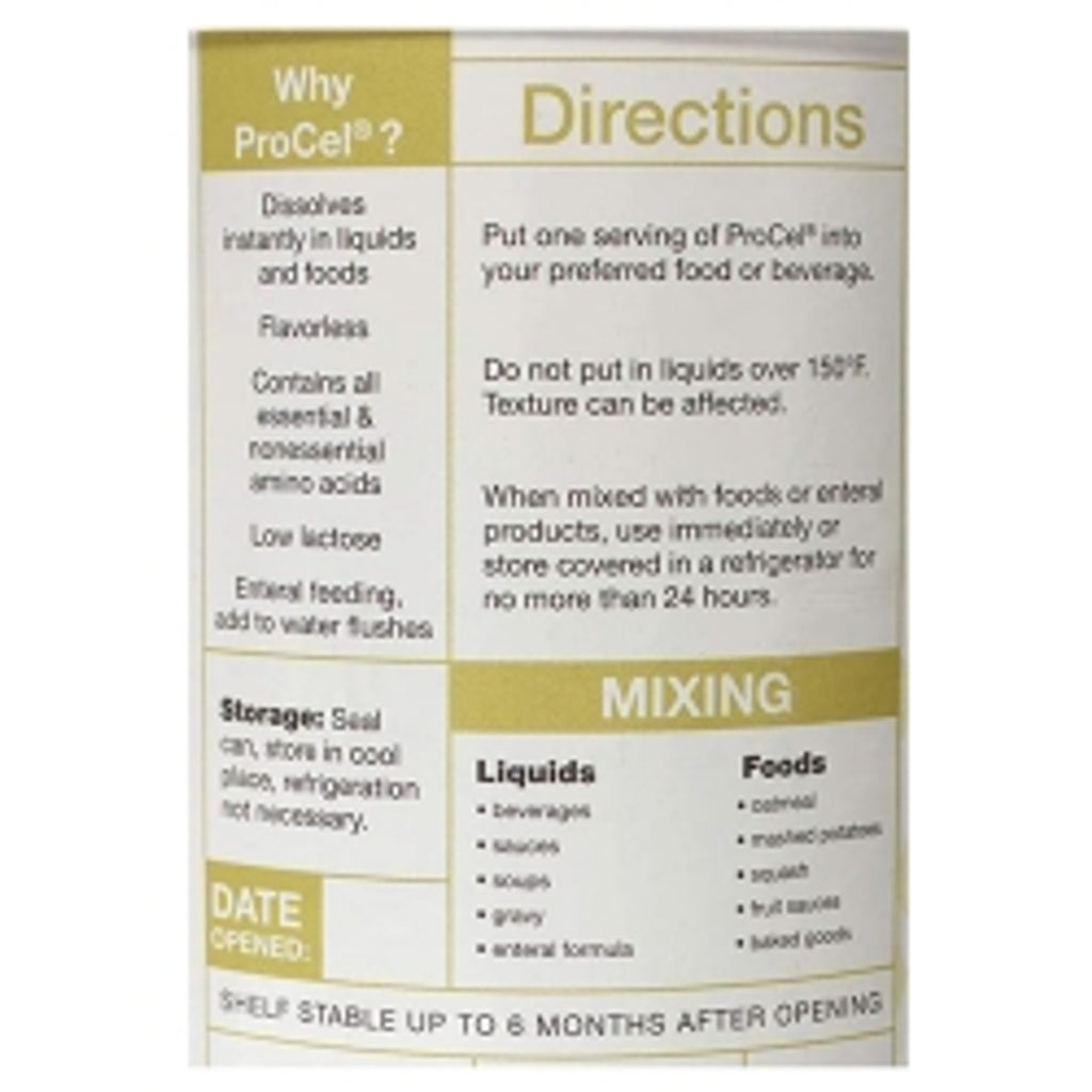 Oral Supplement ProCel® Unflavored Powder 10 oz. Can (M-671489)