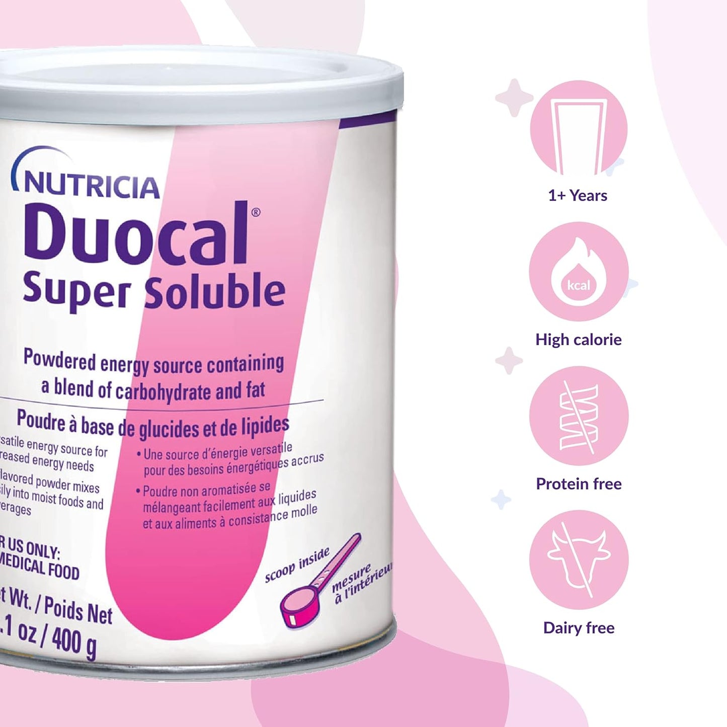 Duocal Nutricia High Calorie Super Soluble Powder - High-Calorie Support Supplement Powder